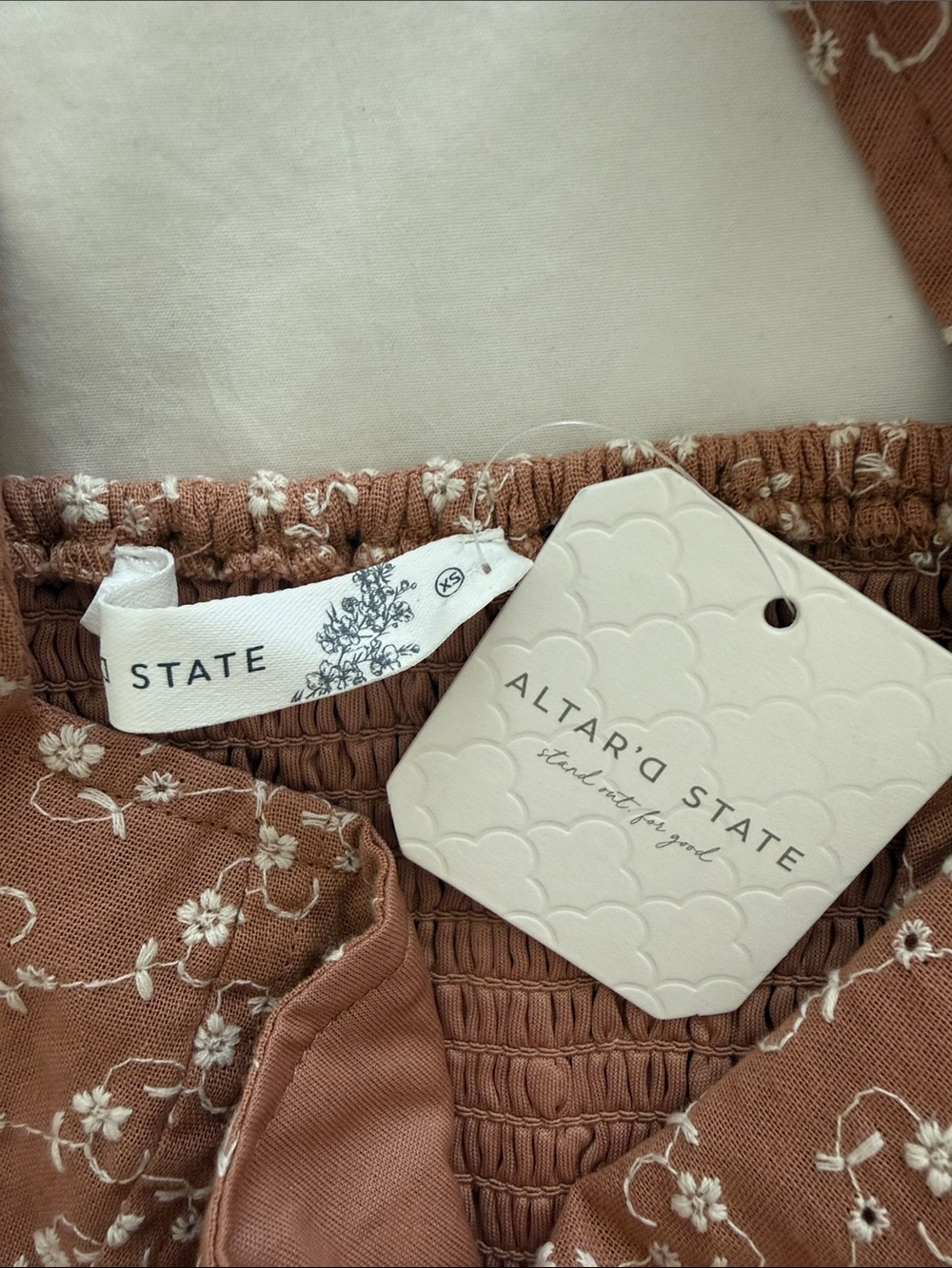 Altar'd State Dusty Rose Floral Midi Dress - Picture 3 of 3